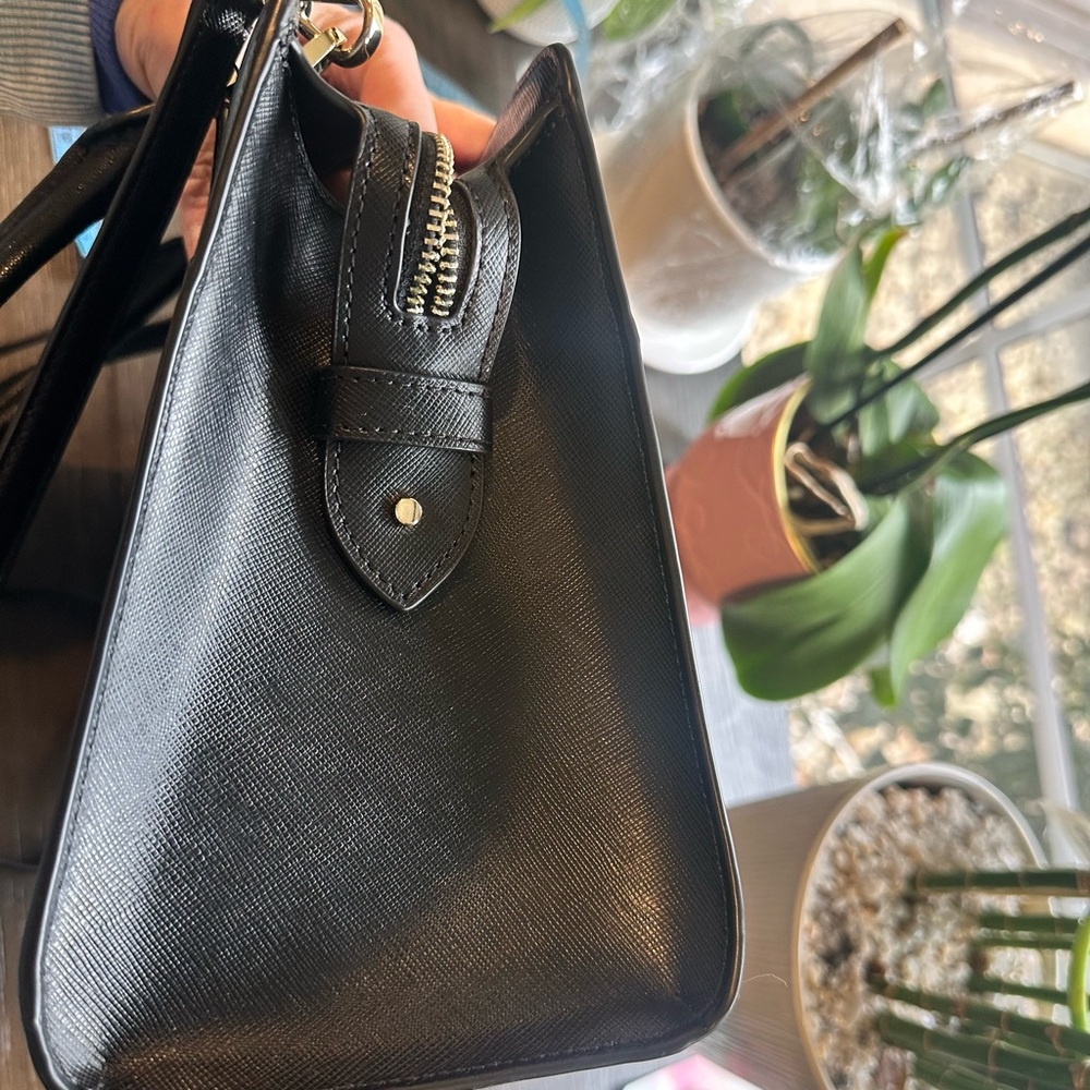 Kate Spade Black Leather Tote Bag - Picture 3 of 8